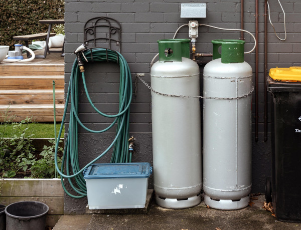 Gas cylinders used for a home